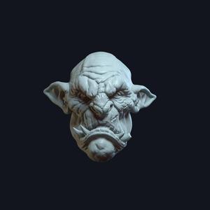 Ogre v1- Custom Action Figure Head
