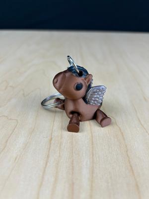 Winged Horse Keychain