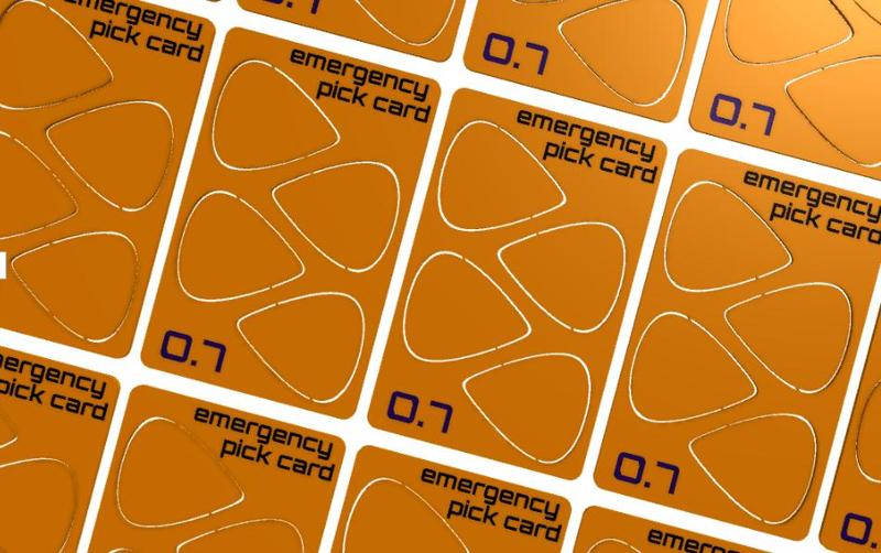 guitar pick kit card