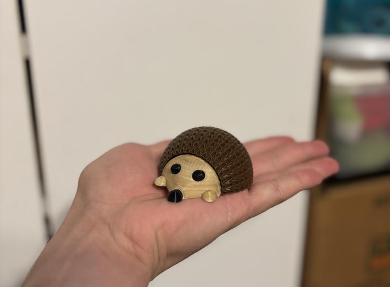Buildable Knitted Hedgehog