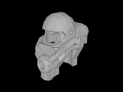 Lego Compatible (71966.dat) Minifig Headgear Helmet with 2 Studs on Back