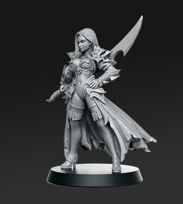 Dalila - Swordswoman - 32mm - DnD