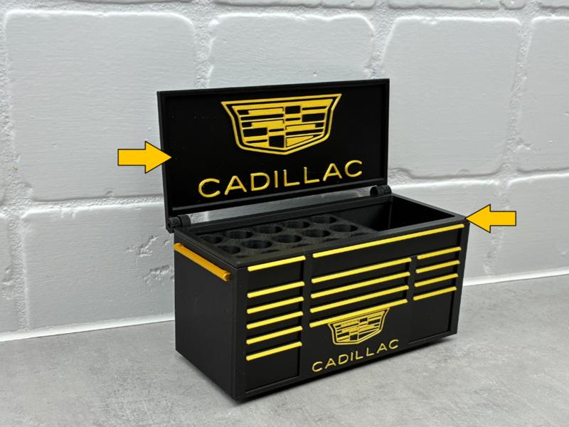 Lid - Cadillac Inspired toolbox desk organizer pen