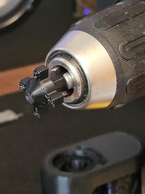 1/4" Business Card Embosser Drill Adapter