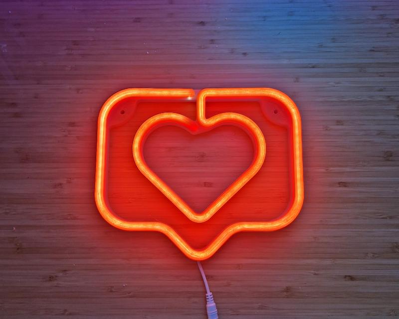 Corazón Instagram | Heart Neon Sign