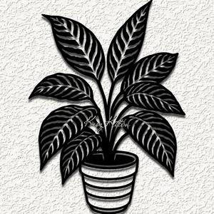 croton house plant wall art home decor