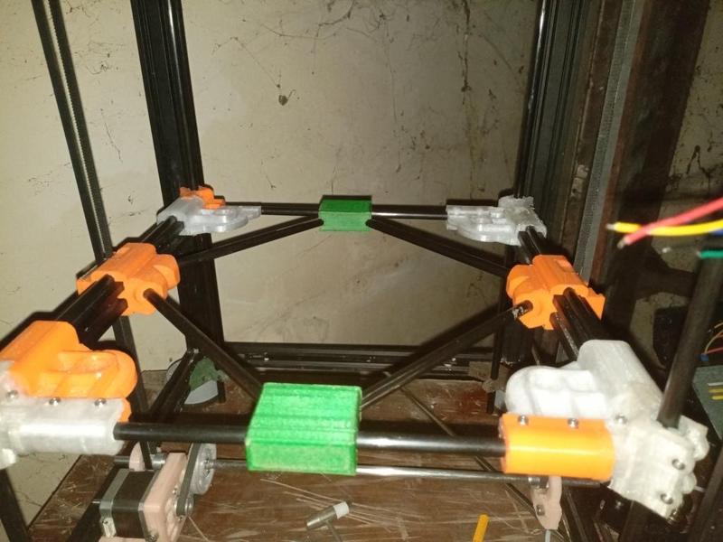 CoreXY Ender 5 linear rod corner 310x310mm bed dual belt