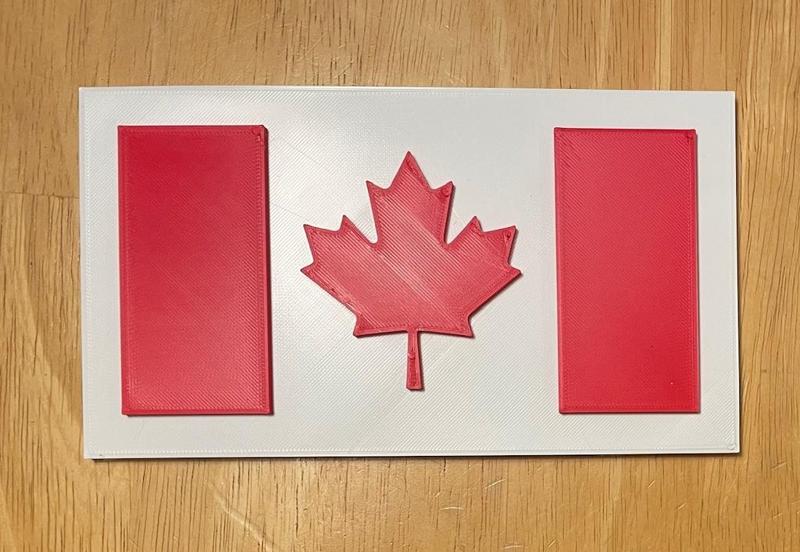 One Piece Canada Flag with Background