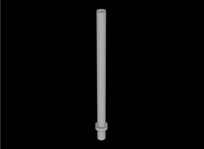Lego Compatible (4095.dat) Bar  6.6L with Stop