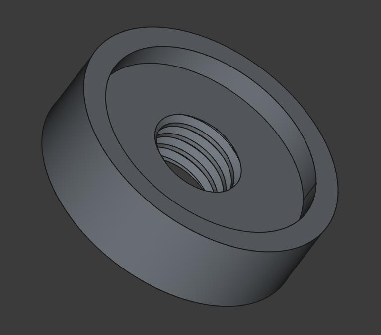 Thread insert sample M8 in 22mm cilinder