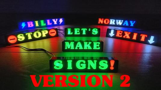 Modular RGB Led Sign Version 2