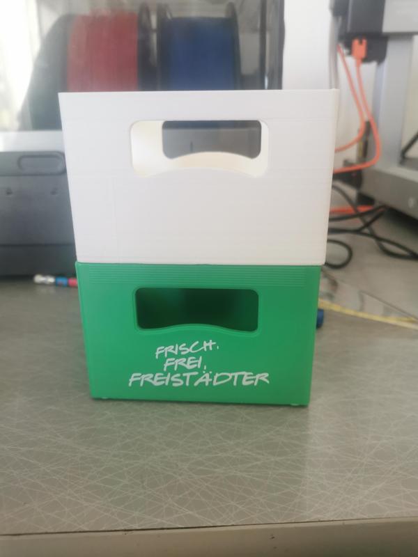 Bierkiste mir Einkerbung für Schriftplatte (28,5x65)