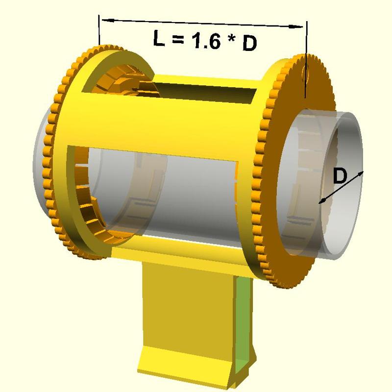 Screwless finderscope mount (parametric)