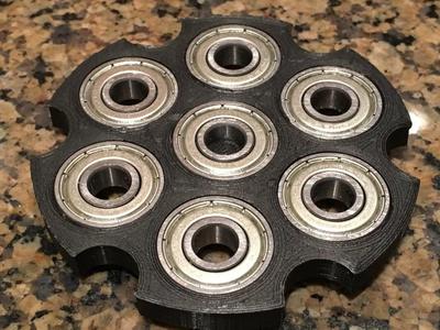 Six shooter fidget spinner