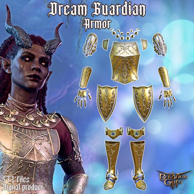 Fantasy Dream Guardian Female Armor Baldurs Gate 3 