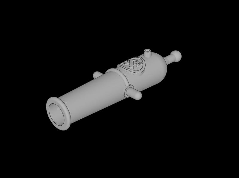 Lego Compatible (518.dat) Minifig Cannon  2 x  8 Non-Shooting