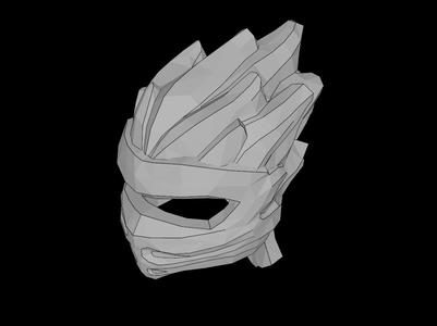 Lego Compatible (41163.dat) Minifig Headgear Ninjago Wrap Type 5 with Molded Flames Pattern