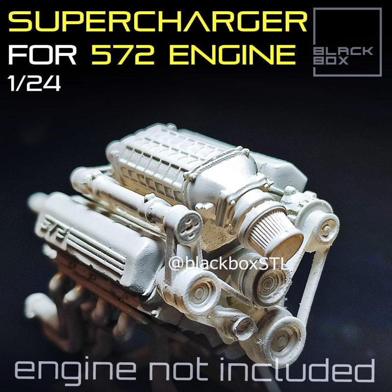 Supercharger set for 572 ENGINE 1-24th