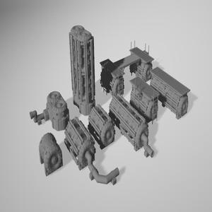 5060 Industrial Complex Addon Tubes / Wargaming compatible