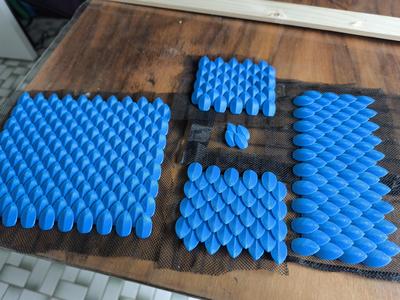 Dragon scales (fabric printing)