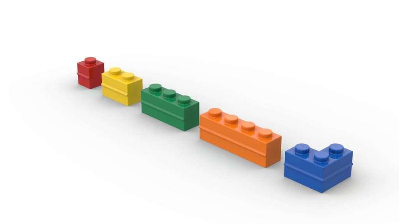 Bricks with round rib