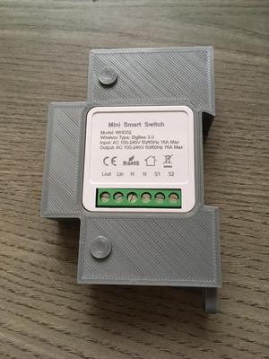 Din mount for ZigBee mini smart switch