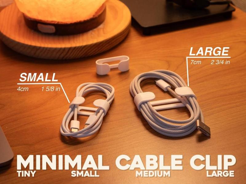 Minimal Cable Clip for EDC & Travel