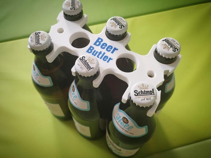 Beer Butler - Bottle Carrier with Opener