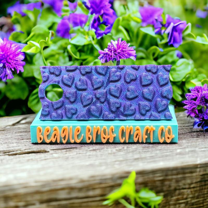 Scattered Hearts Stanley Lid Topper 40oz