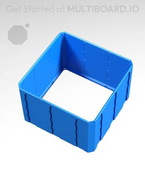 3x3x2 - Topped Multipoint Rail - Standard Click-In Multibin Shell Extension