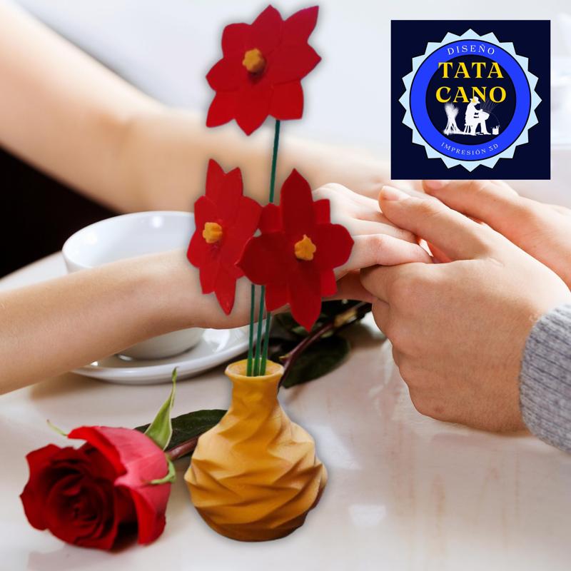 Florero Botella (Bottle Flower Vase)