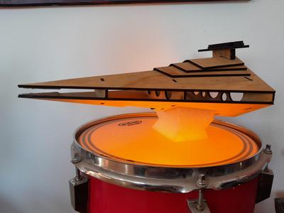 laser cut - star destroyer - with stand