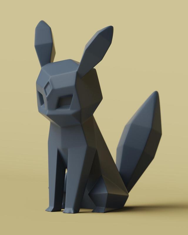 Low-poly Umbreon