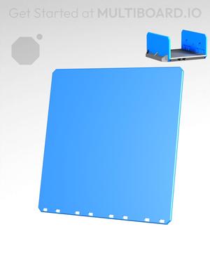 4x4H - Bottom Holes - Multibin Drawer Faceplate