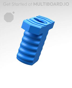 18 mm Mid Thread, Flat Head, Small Thread Hole, T-Bolt
