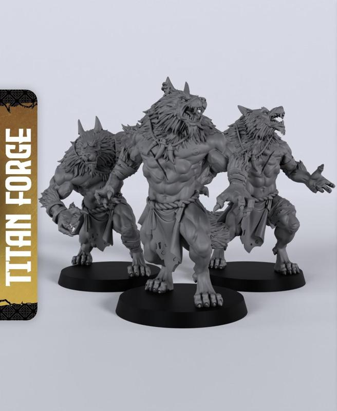 Wolf Order Werewolves - With Free Dragon  - 5e DnD Inspired for RPG and Wargamers