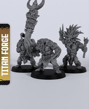 Wild Orcs 1H - With Free Dragon  - 5e DnD Inspired for RPG and Wargamers