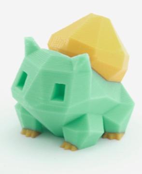 Low-Poly Bulbasaur - Multi and Dual Extrusion version