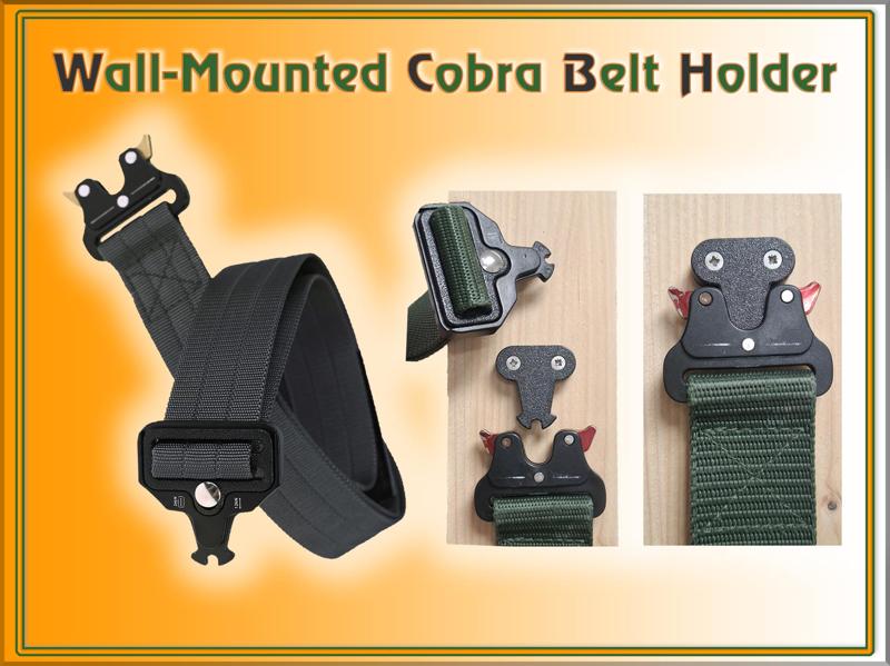 Wall-Mounted Cobra Belt Holder