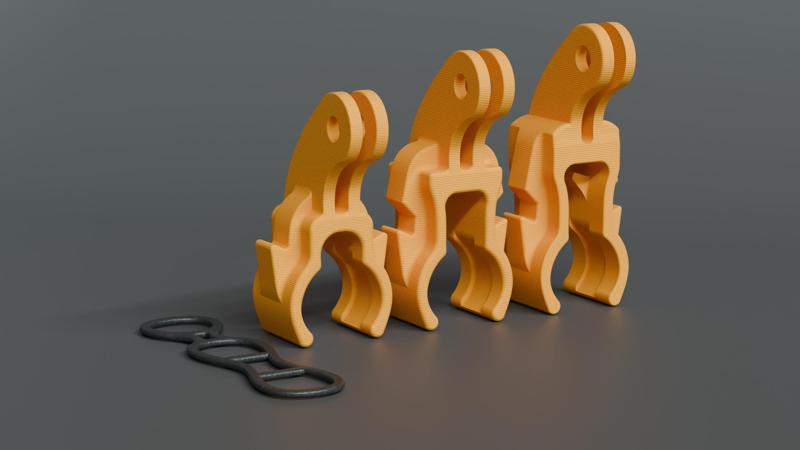 gopro-like bike mount for the LED light