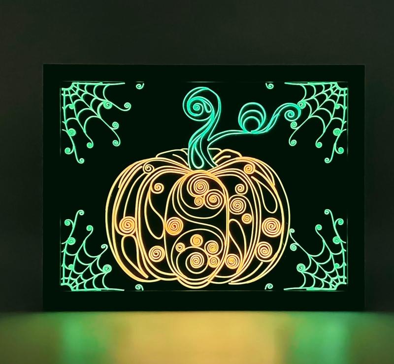 Spooky Swirls: Glow-in-the-Dark Pumpkin! 🎃