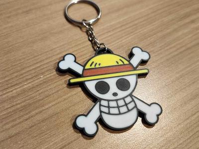 luffy logo keychain