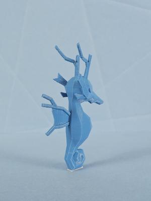 Kingdra Low Poly