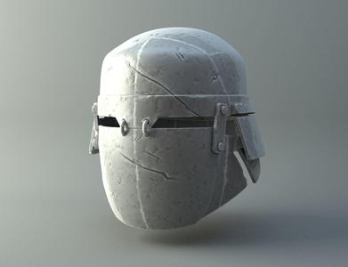 Damaged Heavy helmet - Knights of Ren - Star Wars universe