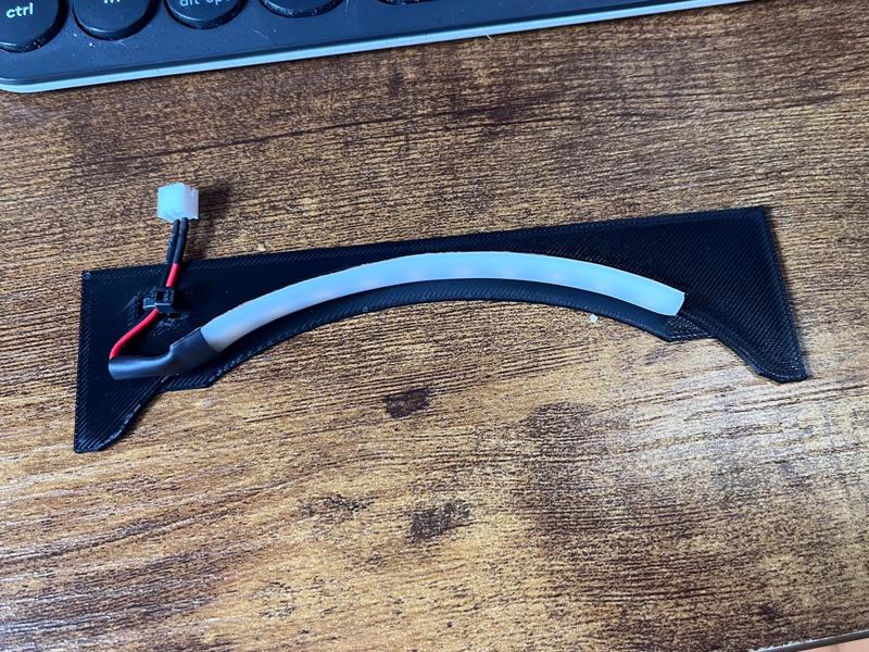 Labyrinth Pinball Apron LED strip mount