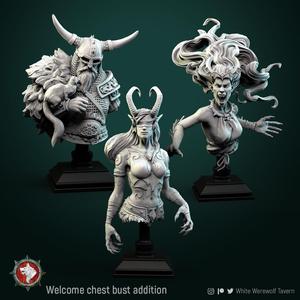 Additional busts set 3 STLs pre-supported