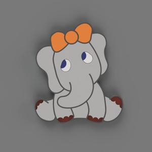 Elephant Fridge Magnet