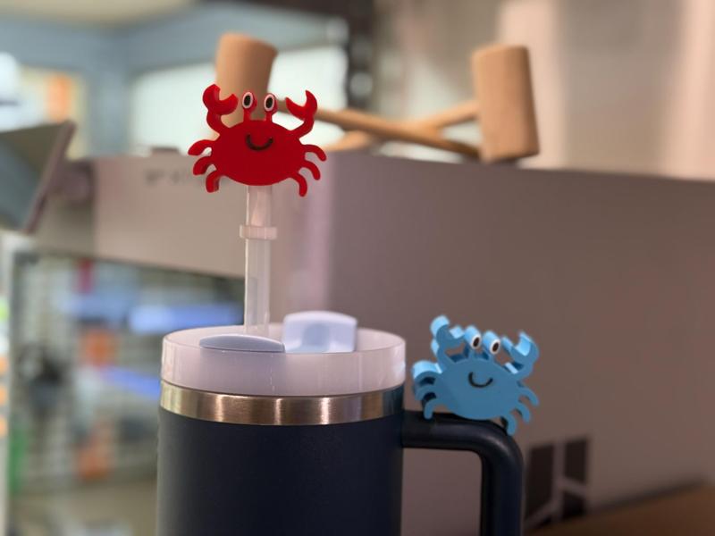 Stanley Crab Straw Topper-Fits Any Size Cup