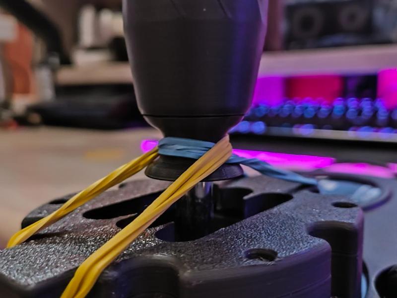 Logitech G shifter shift knob with rubber holder
