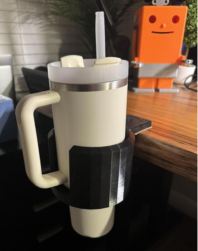 Clamp on desk cup holder for Stanley/Yeti tumblers